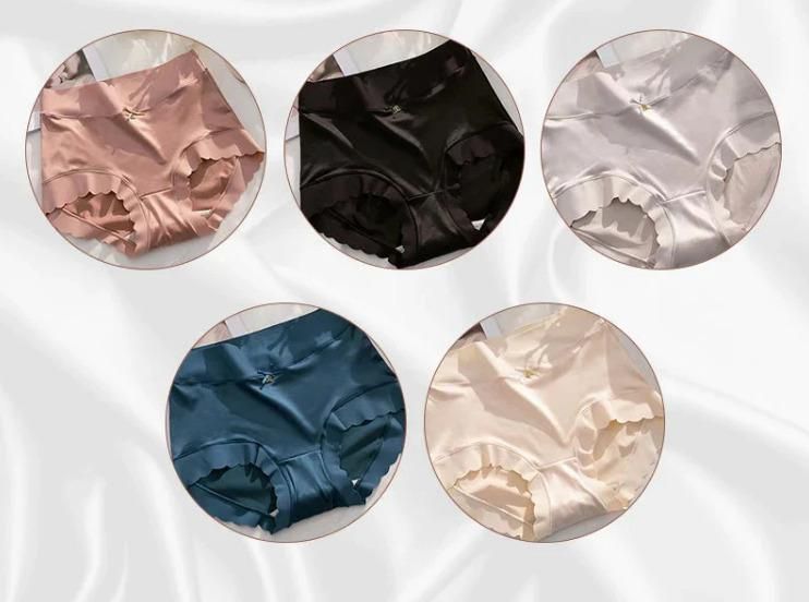 Satin Ice Silk Seamless Panties Pack of 1