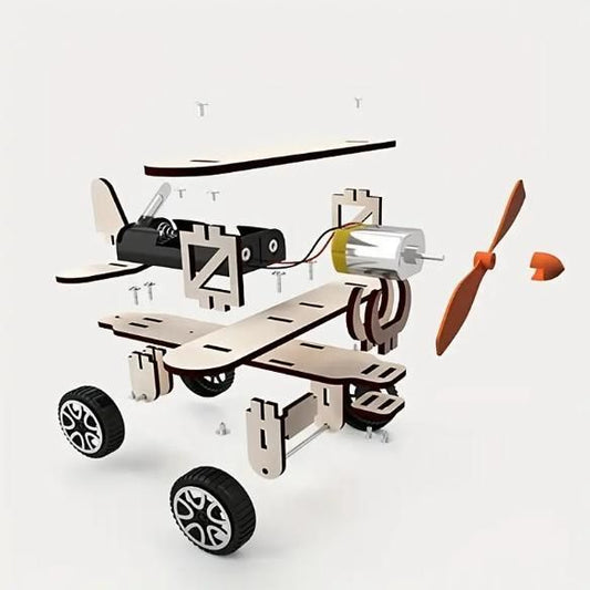 DIY Wooden Airplane Model Kit - Educational Manual Skills Development Tool